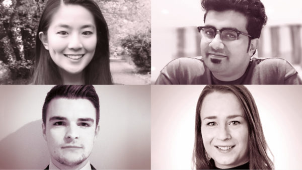 Clockwise from top left: Lin Qi; Don Sibe; Rachael Keeble; Joshua Waterman