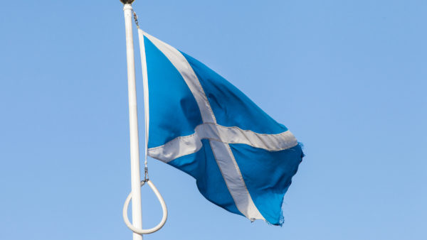 The Scottish flag