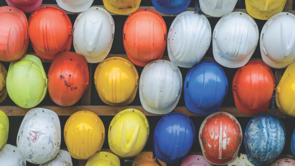 Construction site hard hats. Image: Pexels