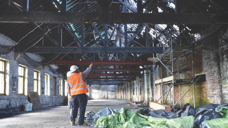 Some 20 years of decay left the roof in need of extensive repair