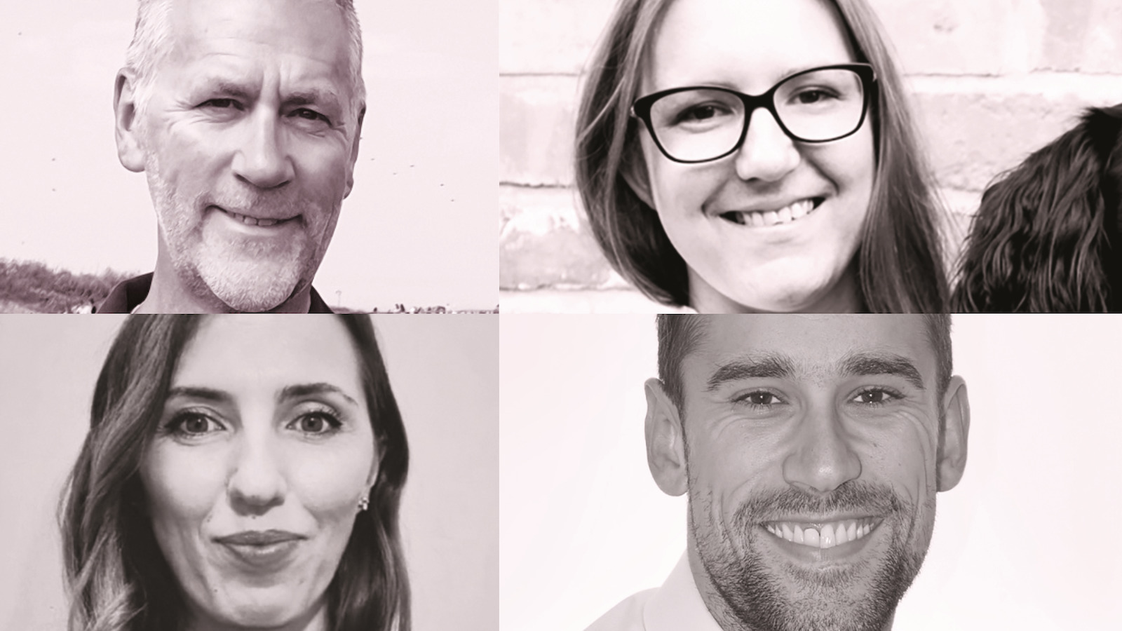 Clockwise from top left: Bill Hill; Eleni Randle; Craig Shaw; Alina Grigoruta