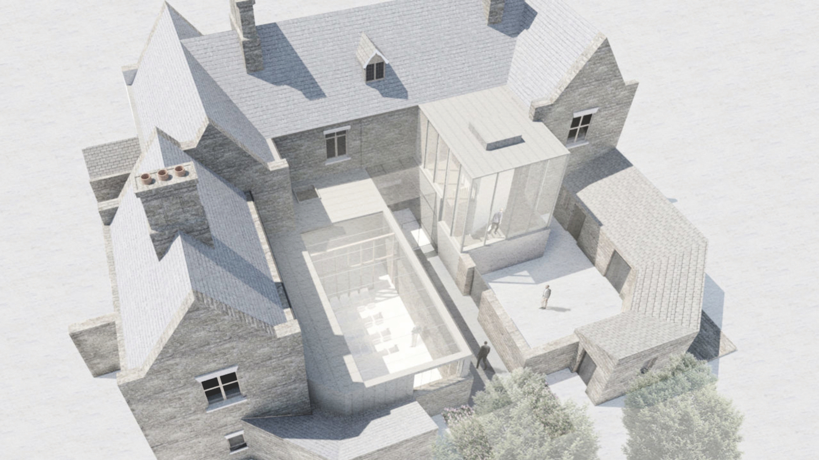 New facilities will be integrated into the rear courtyard