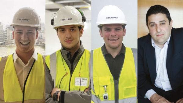 From left: Dan Beadle, Ashley Williams, Charlie Hazeltine, Nick Tagliarini