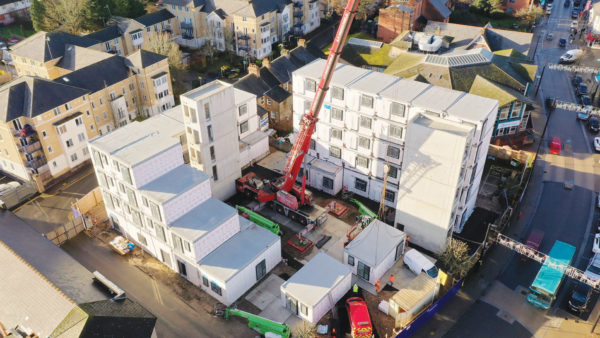 Premier Modular built 58 one-bed apartments in the Desborough area of High Wycombe for Buckinghamshire County Council.