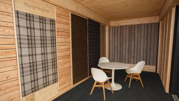 The NearHome timber kit of parts office retrofit demonstrator.