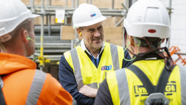 CITB chief executive Tim Balcon (pictured centre)