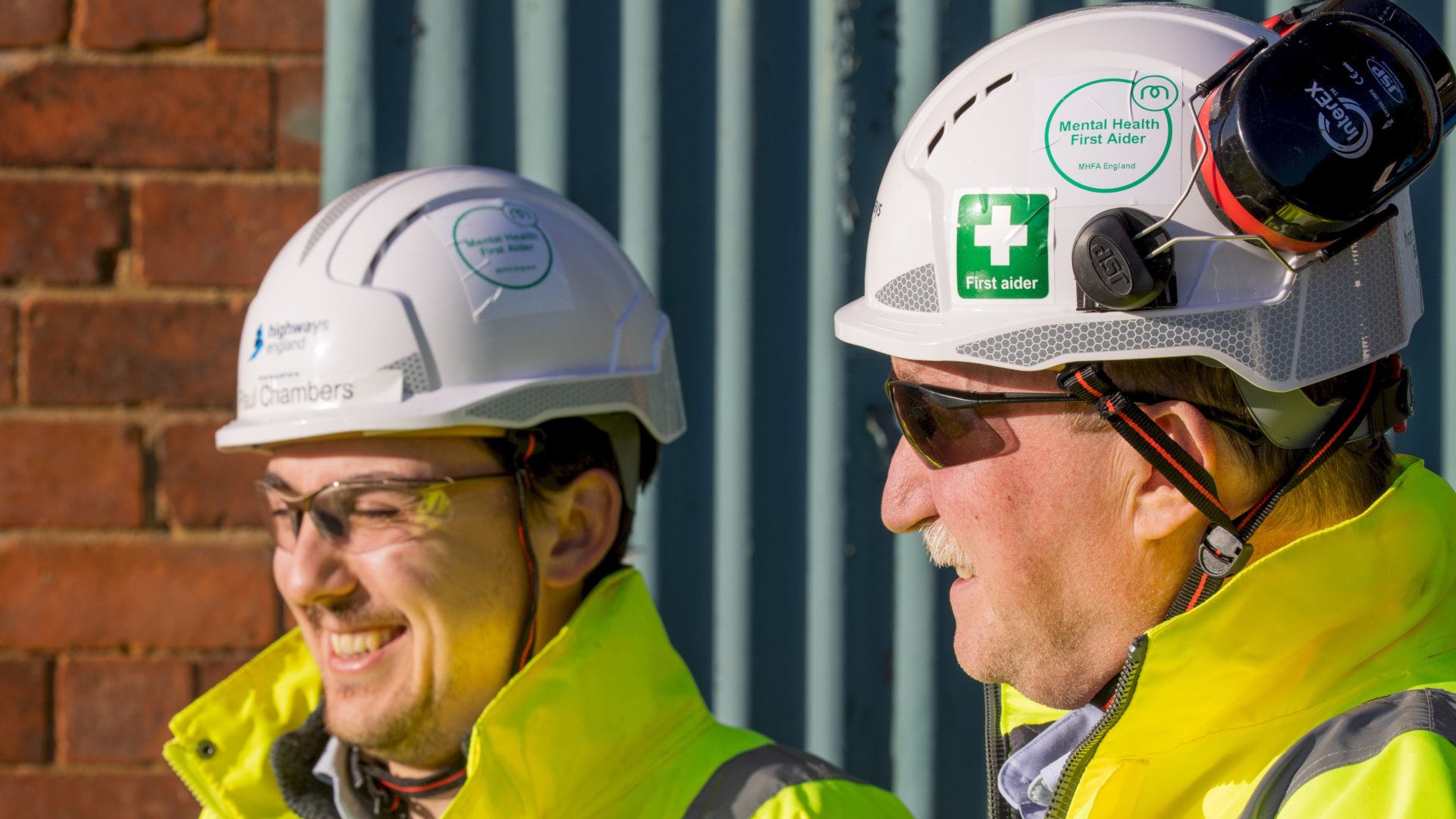 Ken Reid right Skanska mental health first aider