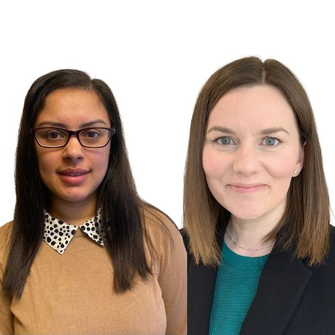 Selina Sodhi (L) and Carys Thompson (R)