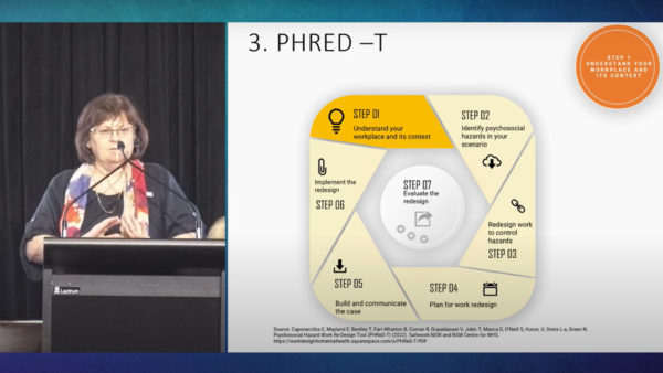 Kerry London from Torrens University explains the Psychosocial Hazard Work Re-Design Tool.