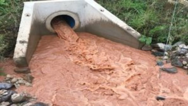 Polluted Hemington Brook