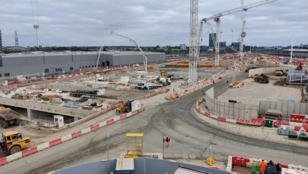 View of a big construction site.