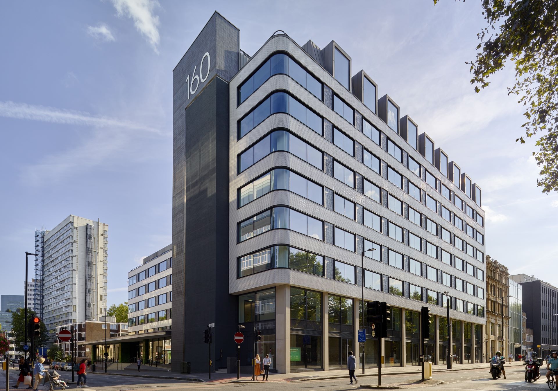 steel-framed buildings - The old Post Office building at 160 Old Street has been redeveloped and enlarged.