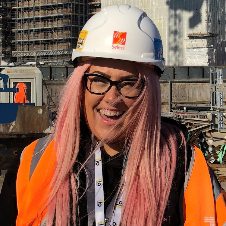 Woman crane operator Katie Kelleher
