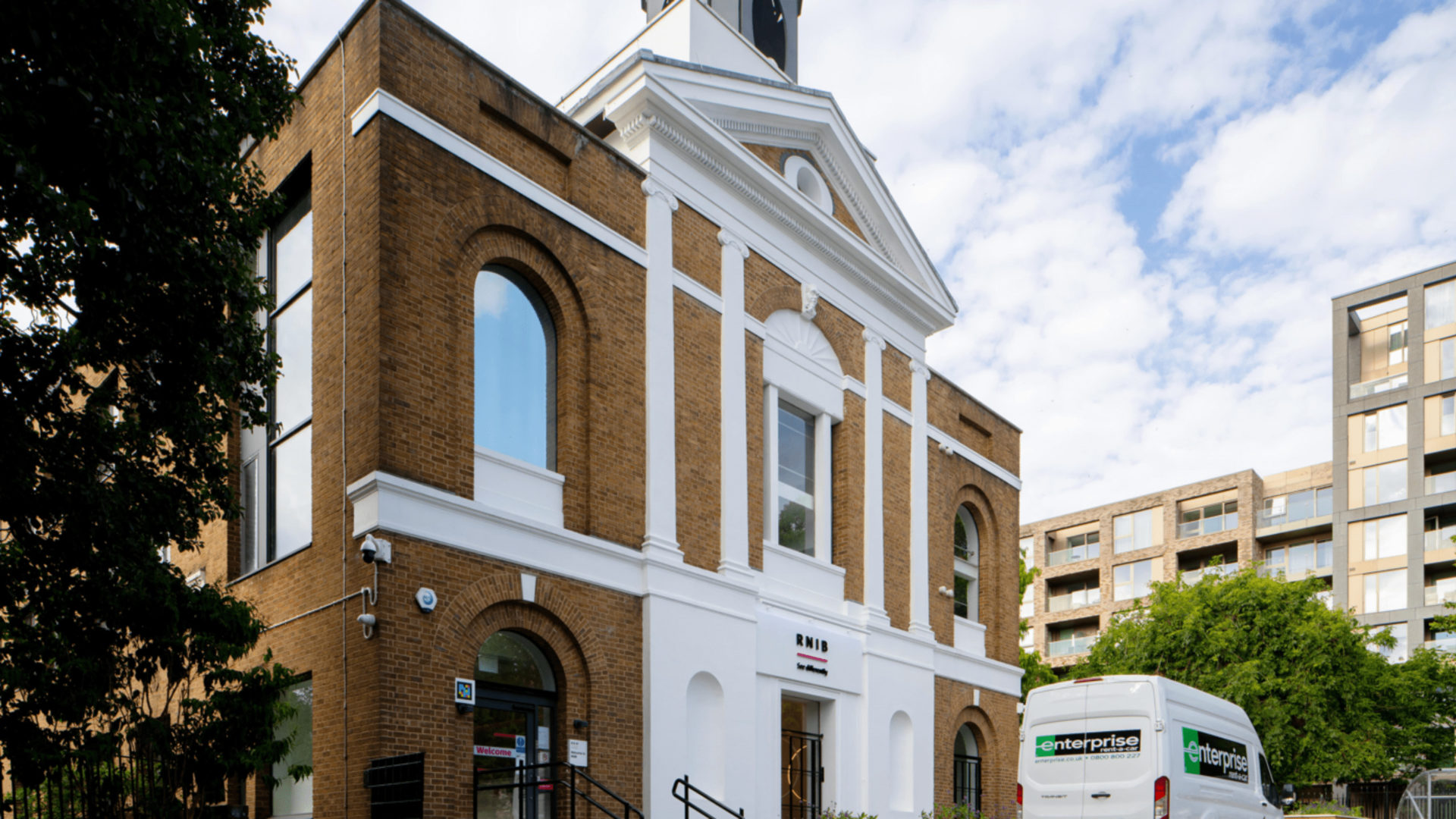 Front facade of a building