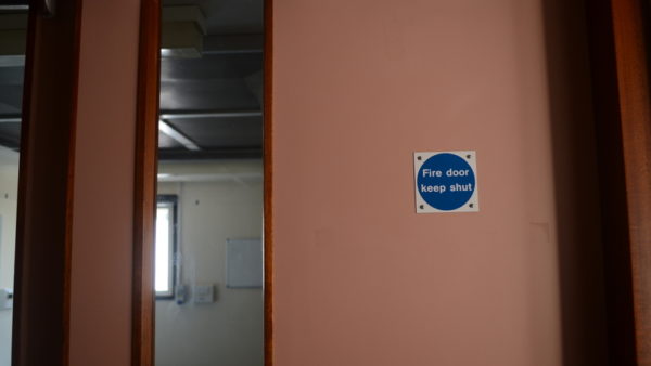 A fire safety door