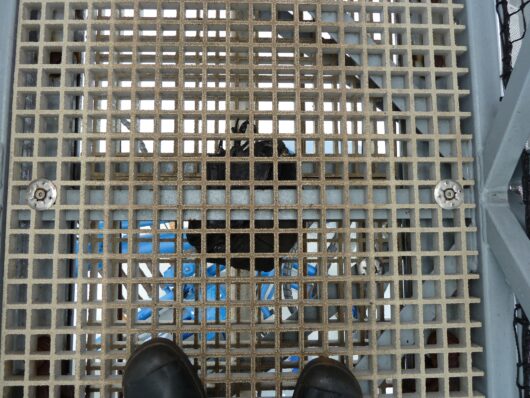 worker’s feet crushed