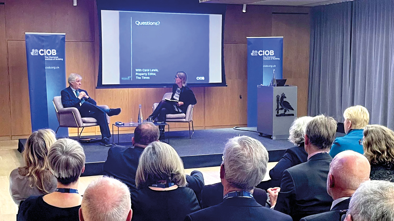 Paul Morrell’s CIOB lecture