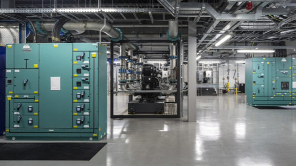 A room with big computing machines.