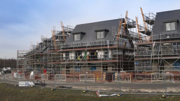 A new home under construction.