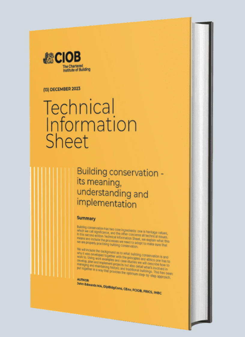 technical sheet on conservation