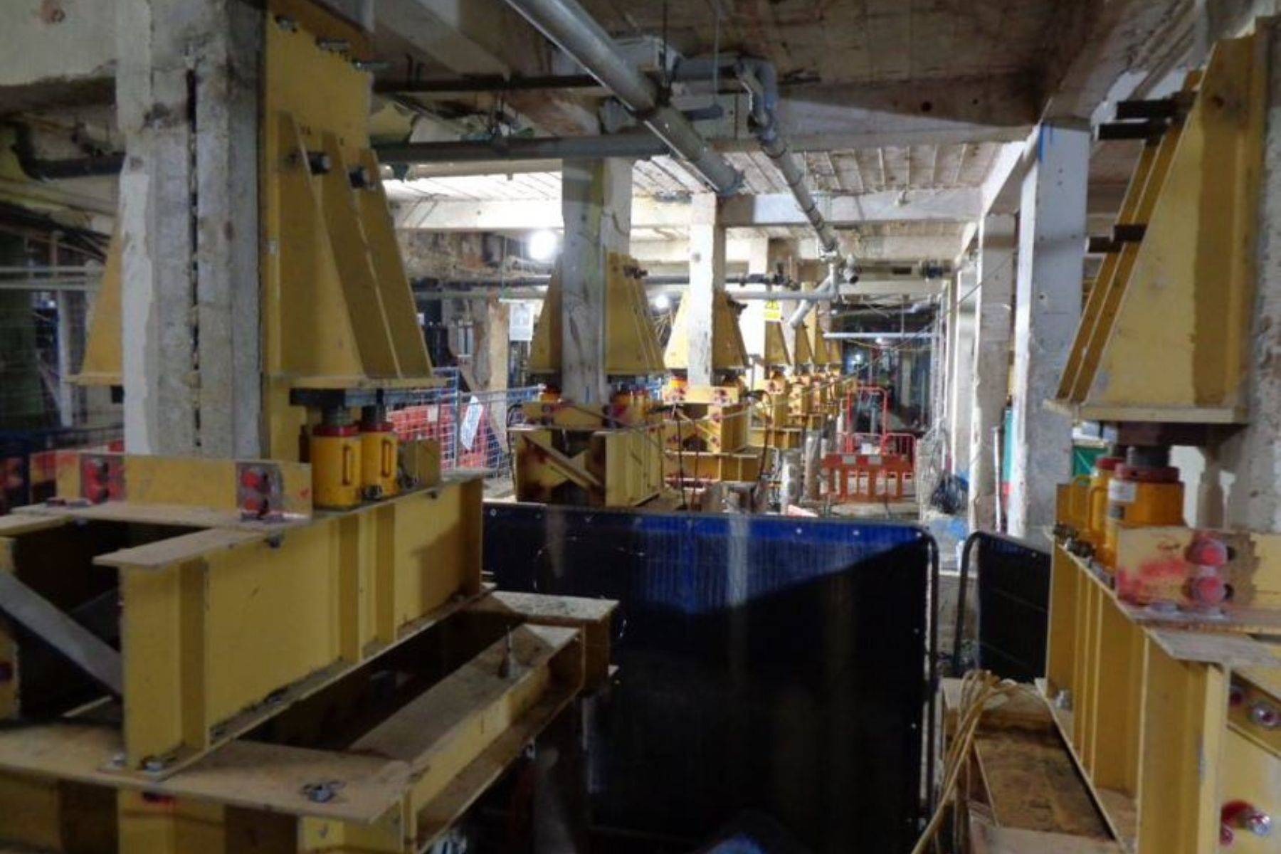 Westbury Hotel Sir Robert McAlpine jacking up temporary works retrofitting net zero