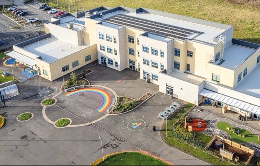 CIOB Awards 2024 Education Aerial view of the Broadacre Primary School