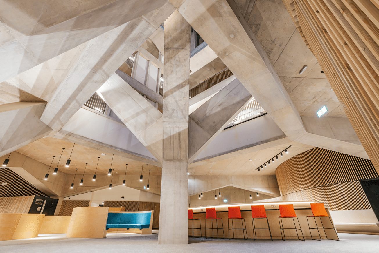 CIOB Awards 2024 Education Inside view of the The Marshall Building at the London School of Economics