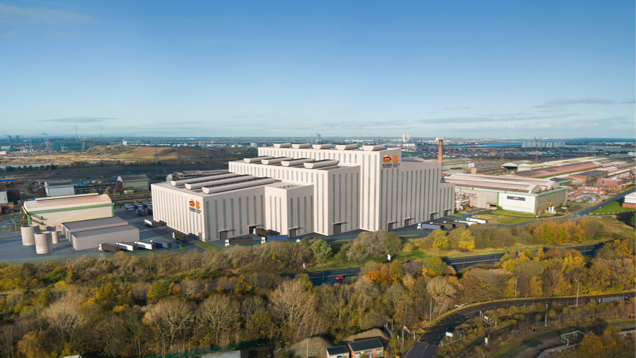 A computer generated image of an electric arc furnace