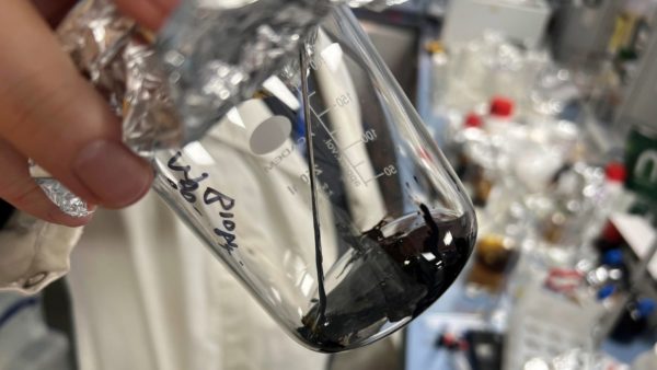 The bitumen made of algae being developed by Tarmac's partnership.