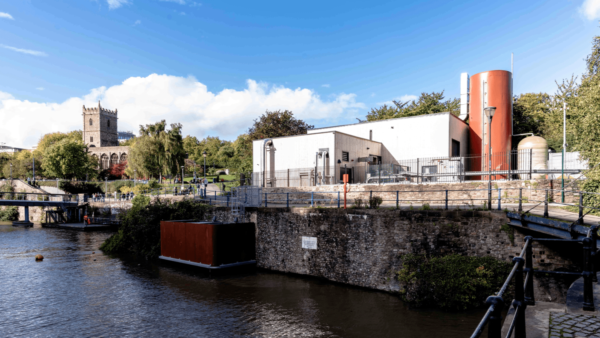 View of the Castle Park Energy Centre in Bristol