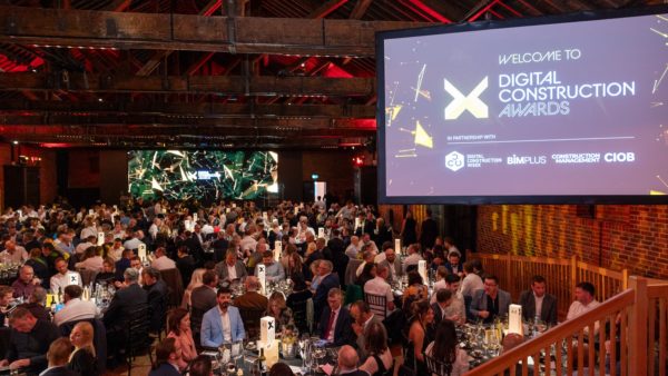 A photo of the audiene dining during the Digital Construction Awards 2024