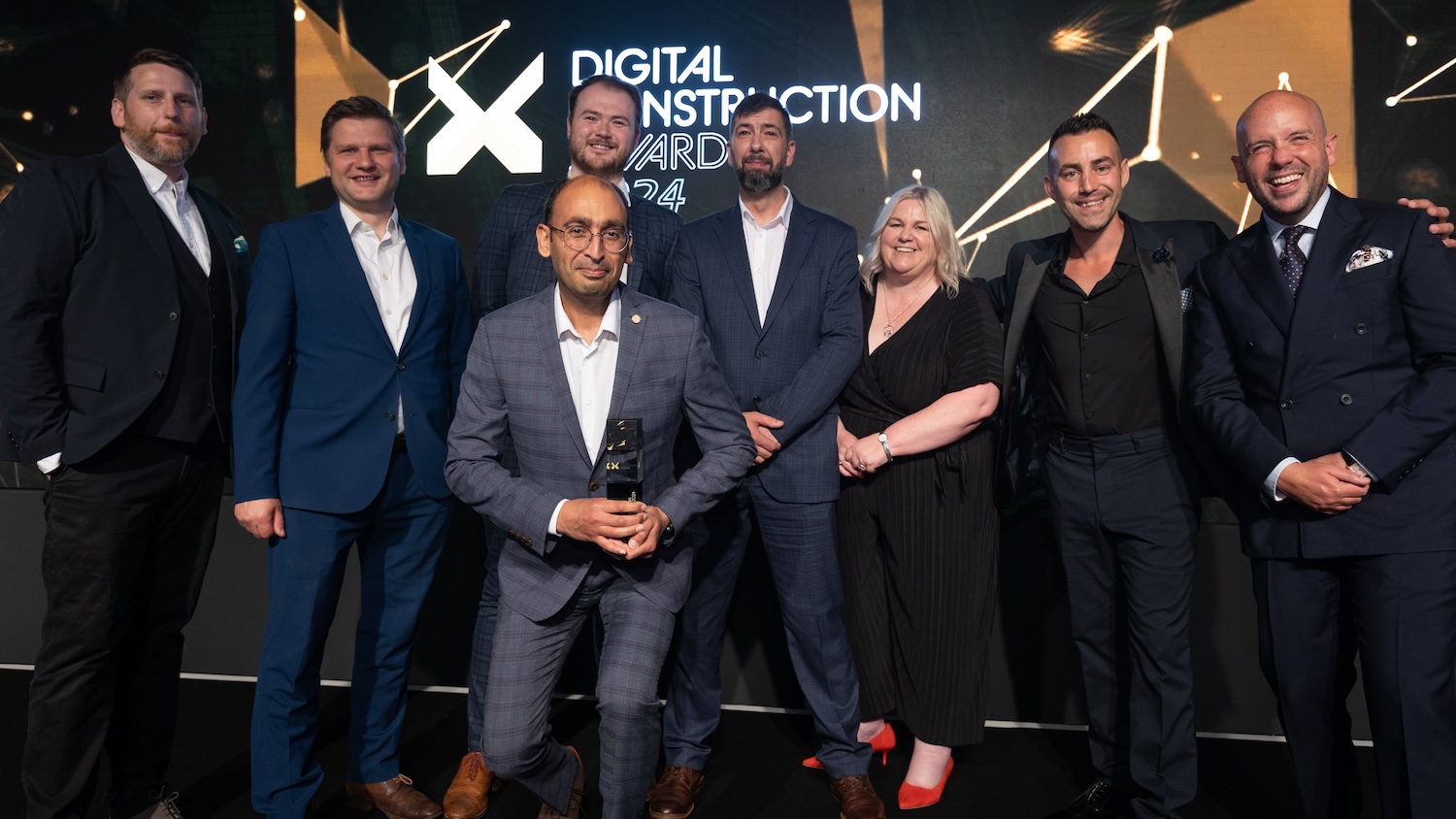 alfour Beatty winning Digital Construction Project of the Year at the Digital Construction Awards 2024