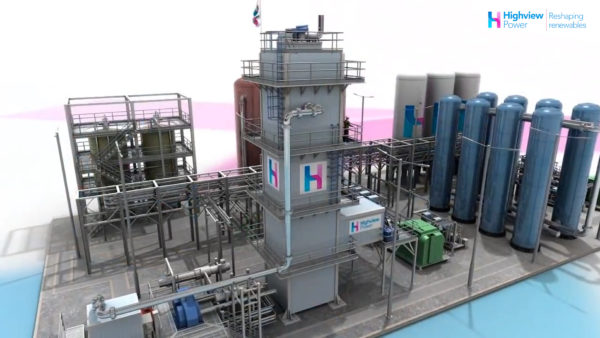 A computer generated image of the planned commercial scale liquid air long duration energy storage facility in Manchester, which Sepencer Group is going to develop.