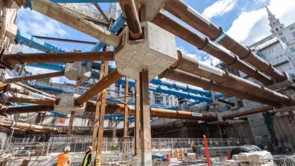 The works on the basement of Mace’s giant City of London Police HQ