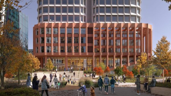 Computer-generated image of the new Euston Tower that Mace is going to refurbish.