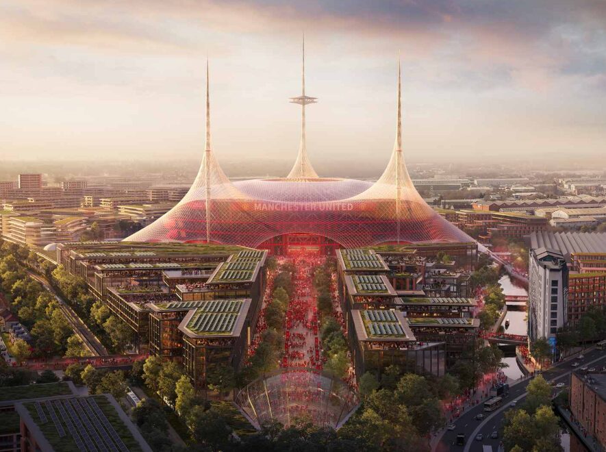 Conceptual image of what the new stadium and surrounding area could look like