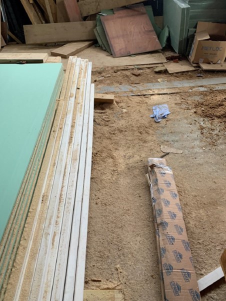 Inside of a construction site - a developer has been fined after serious health and a safety failures