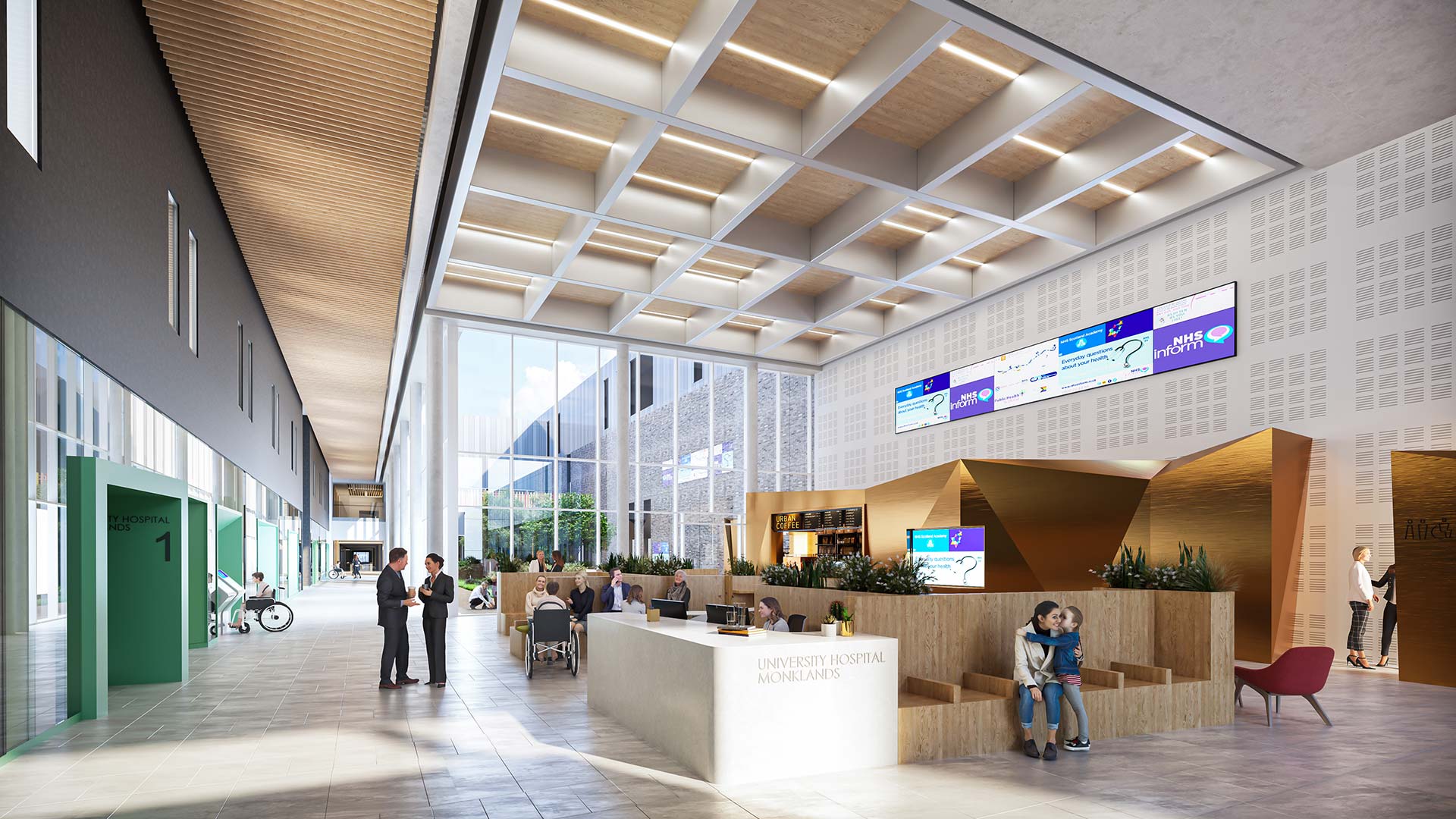 Computer generated image of the Monklands Replacement Project 