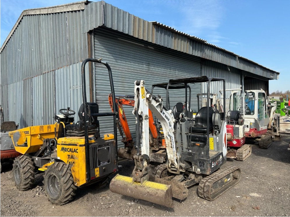 Some of the stolen plant recovered by the National Rural Crime Unit and the National Construction & Agriculture Theft Team 