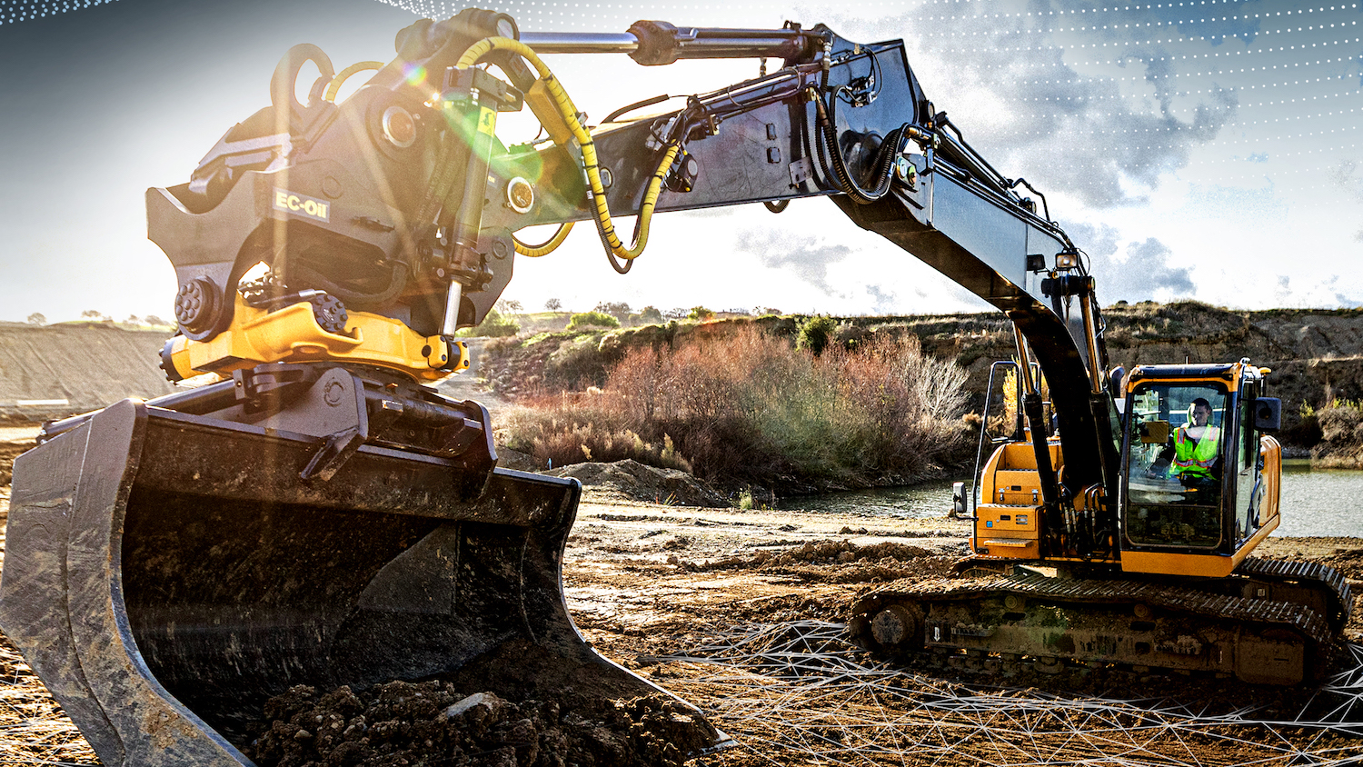 Machine control image from Topcon