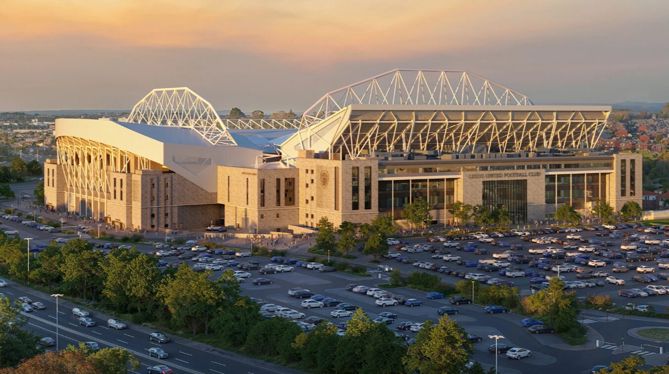Computer-generated image of the new design of the stadium - the club has unveiled its stadium revamp design