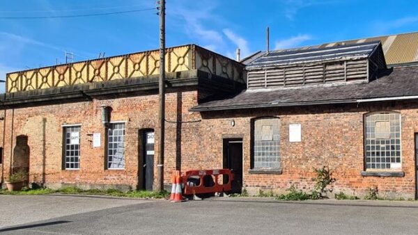 South elevation, water tower - Network rail has received planning approval to restore the tower and turn it into the rehearsal space of a brass band