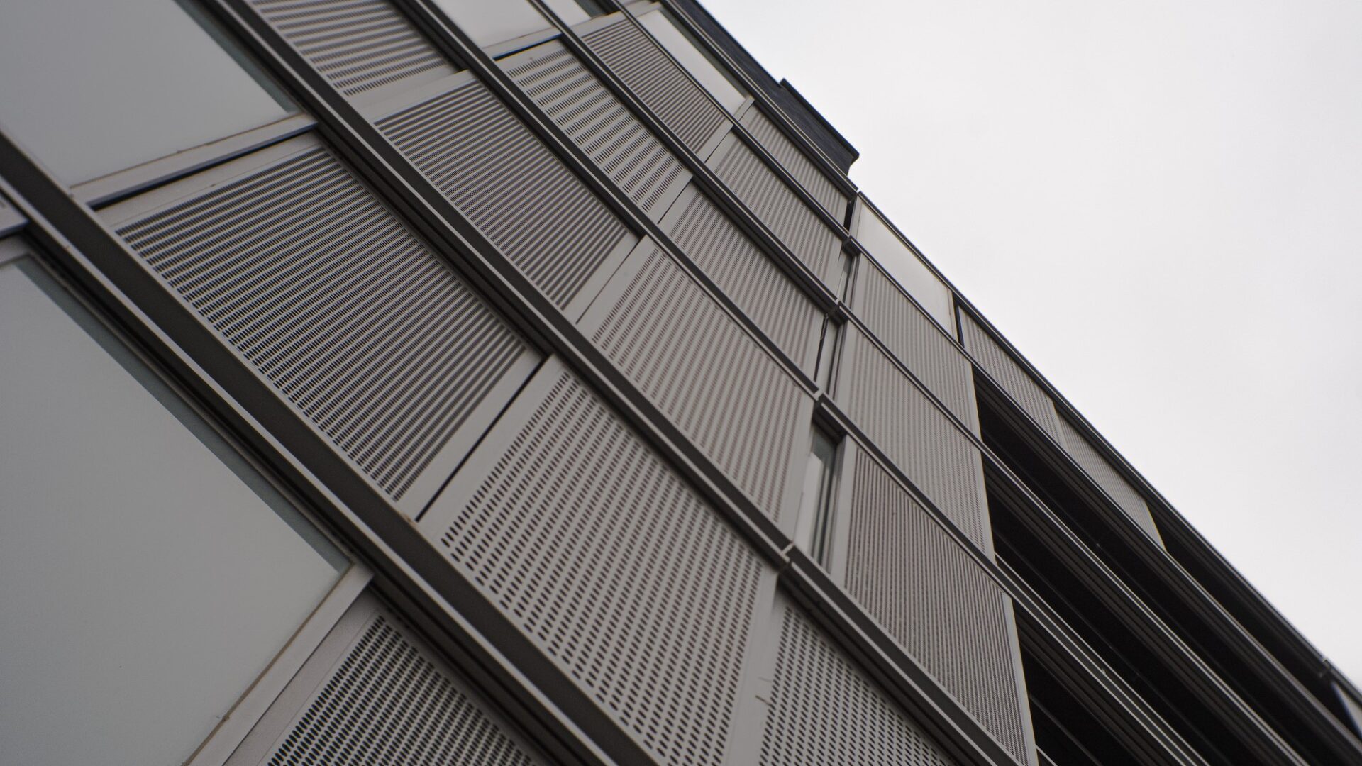 building facades noise - The main acoustic consideration for this moveable perforated panels façade is broadband wind noise (image: Dreamstime).