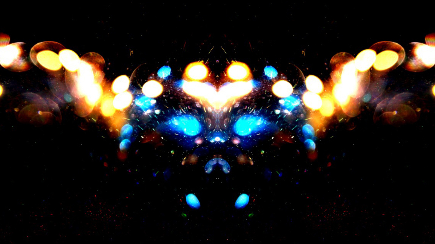 Halloween in construction: abstract image of a digital demon