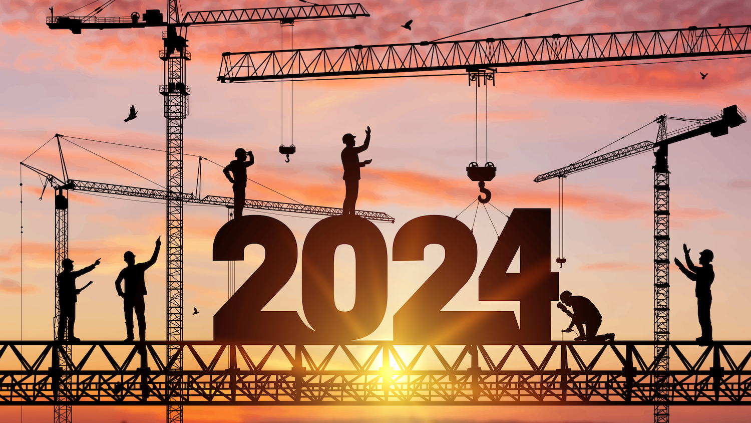 Abstract image of builders building 2024 to illustrate David Shepherd Q&A