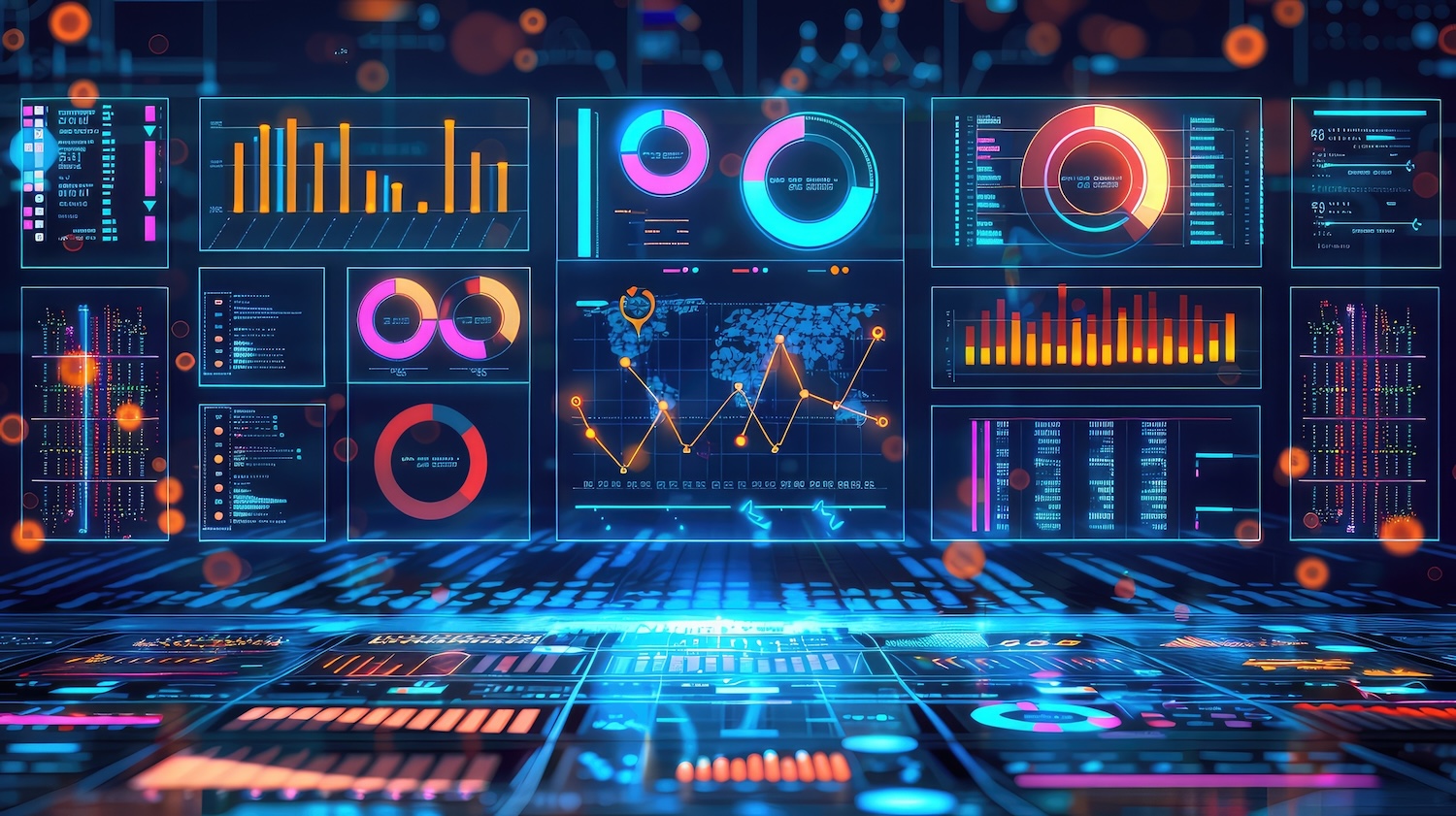 Abstract image for AI business intelligence explainer