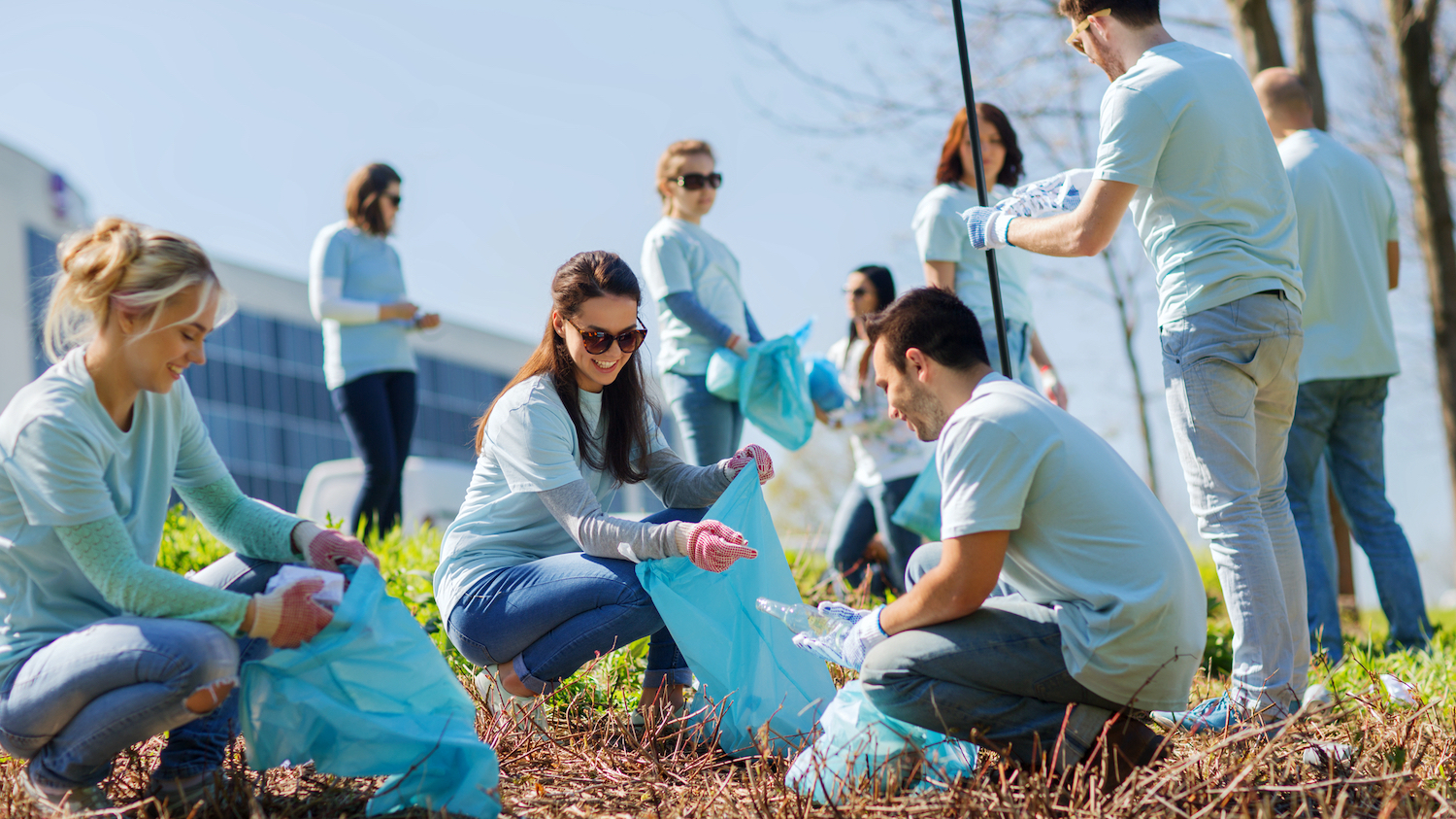 image of staff doing charity work for social value