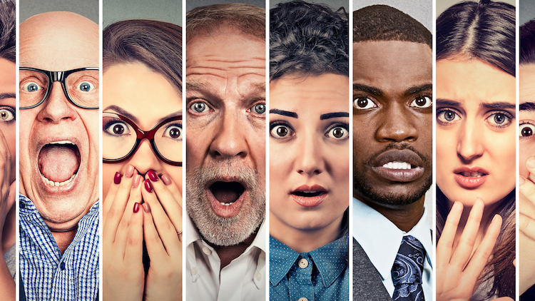 Digital transformation image: scared people