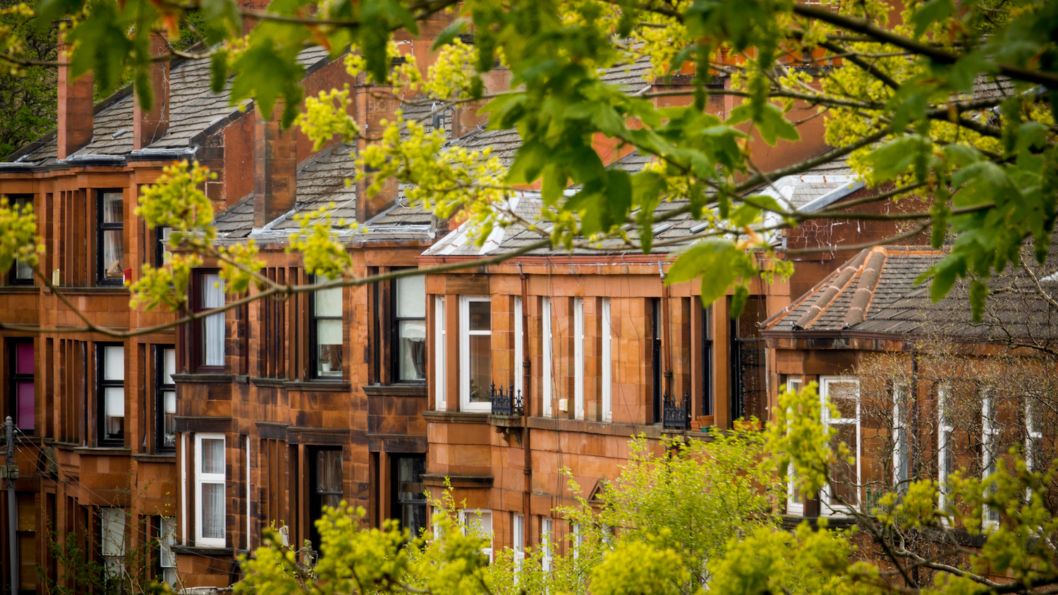Tenements on the south side of Glasgow
