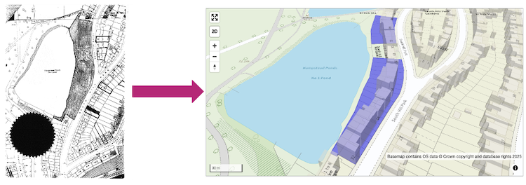 An example of the Extract digital planning data extraction tool